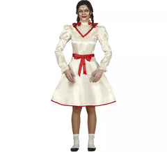 Haunted Doll costume with bows for teenagers