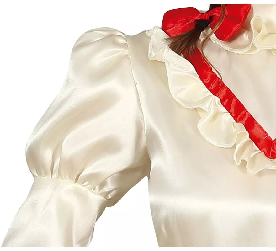 Disfraz de Muñeca Embrujada con lazos para adolescente