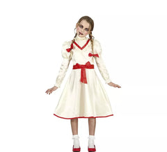 Haunted Doll costume with bows for girl