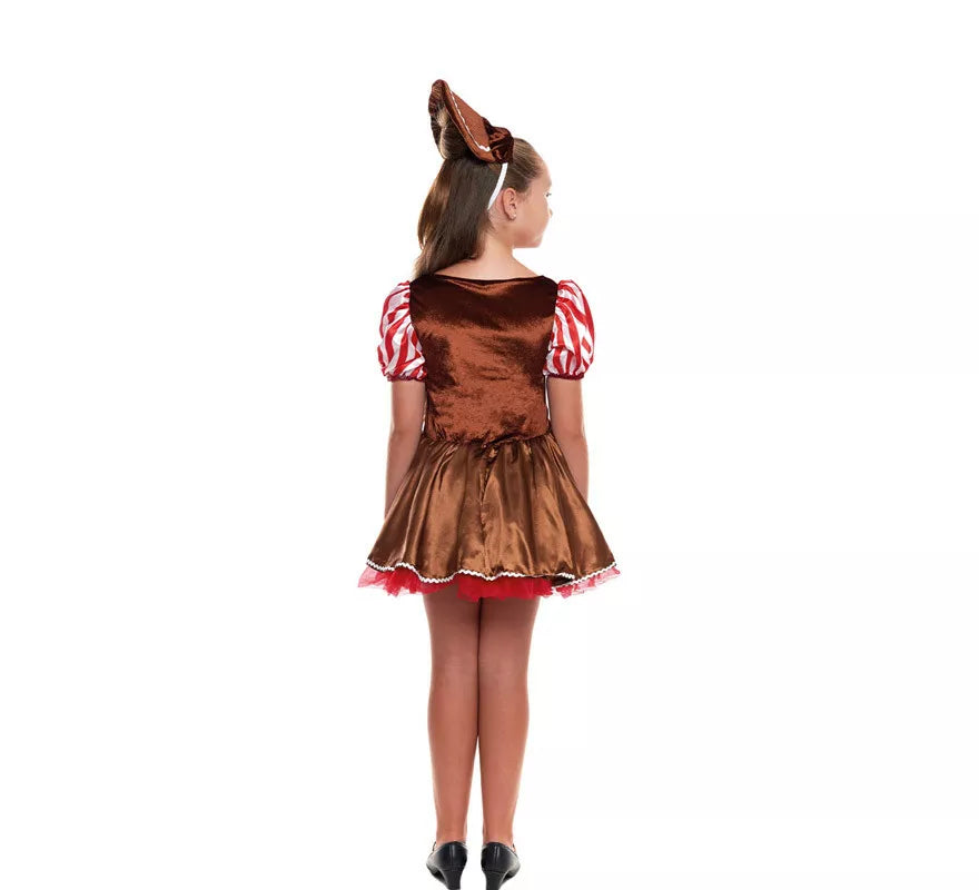 Translation missing: en.Disfraz de Muñeca Jengibre de Navidad para niña