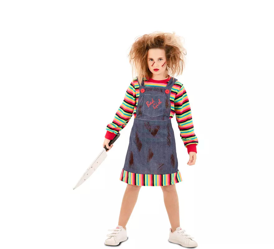 Translation missing: en.Disfraz de Muñeca Poseída con falda para niña