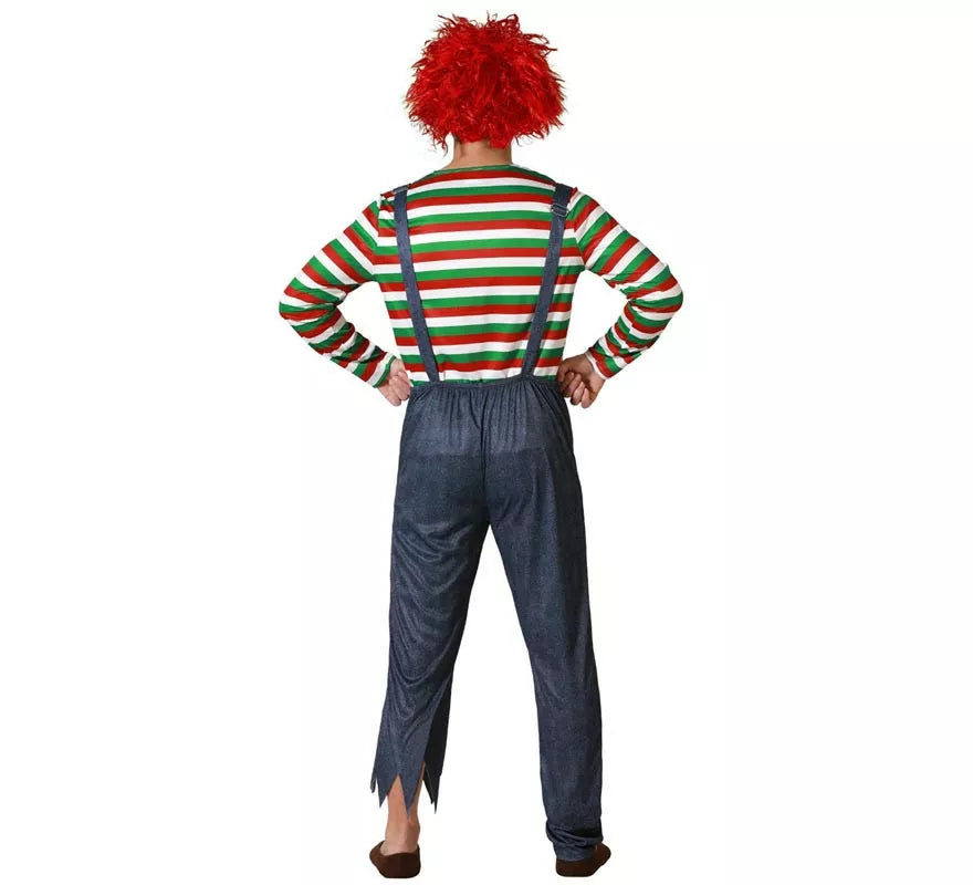 Translation missing: en.Disfraz de Muñeco Diabólico Multicolor para hombre
