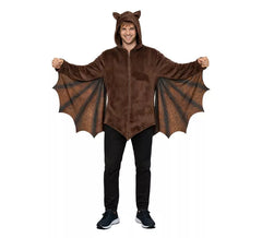 Brown bat costume for adults
