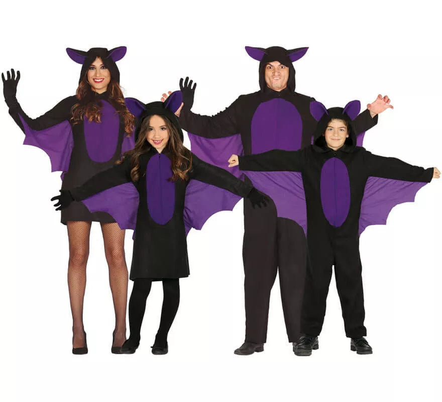 Disfraz de Murciélago morado para niño