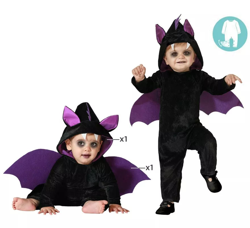 Translation missing: en.Disfraz de Murciélago Negro para niños y bebé