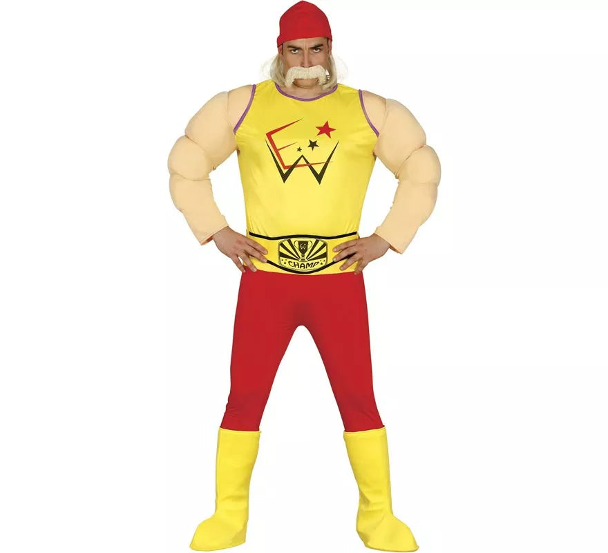 Disfraz de Musculoso de Lucha Libre para hombre