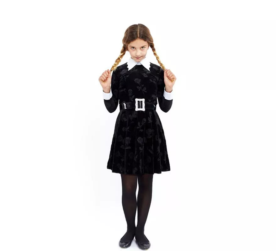 Translation missing: en.Disfraz de Niña Siniestra Clásico para niña y adolescente