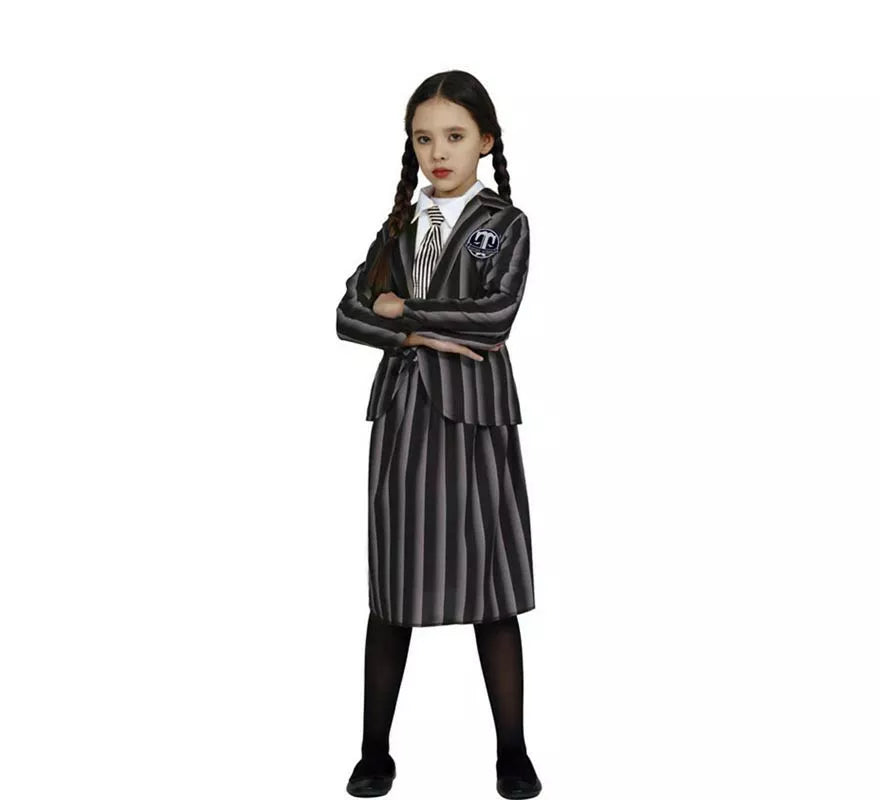Translation missing: en.Disfraz de Niña Siniestra Colegial para niña