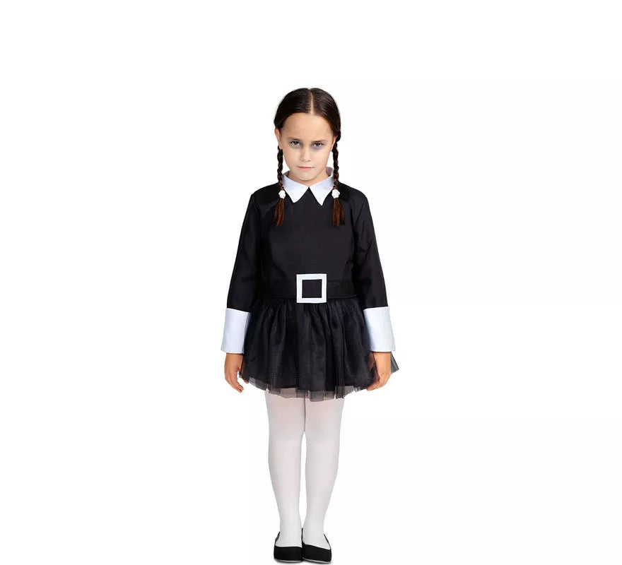 Translation missing: de.Disfraz de Niña Siniestra con falda para niña