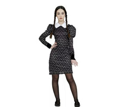 Sinister Girl costume with polka dots for teenagers