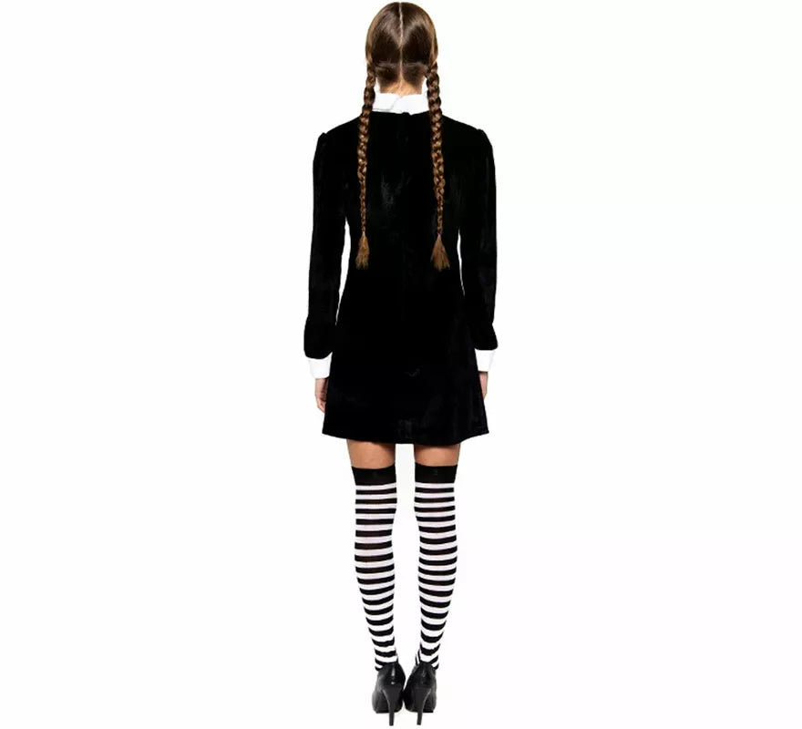 Disfraz de Niña Siniestra de Terciopelo para mujer