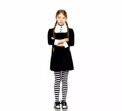 Disfraz de Niña Siniestra de Terciopelo para niña