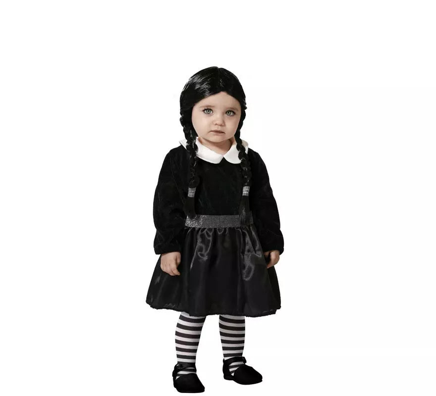 Translation missing: en.Disfraz de Niña Tenebrosa Negro para niña y bebé