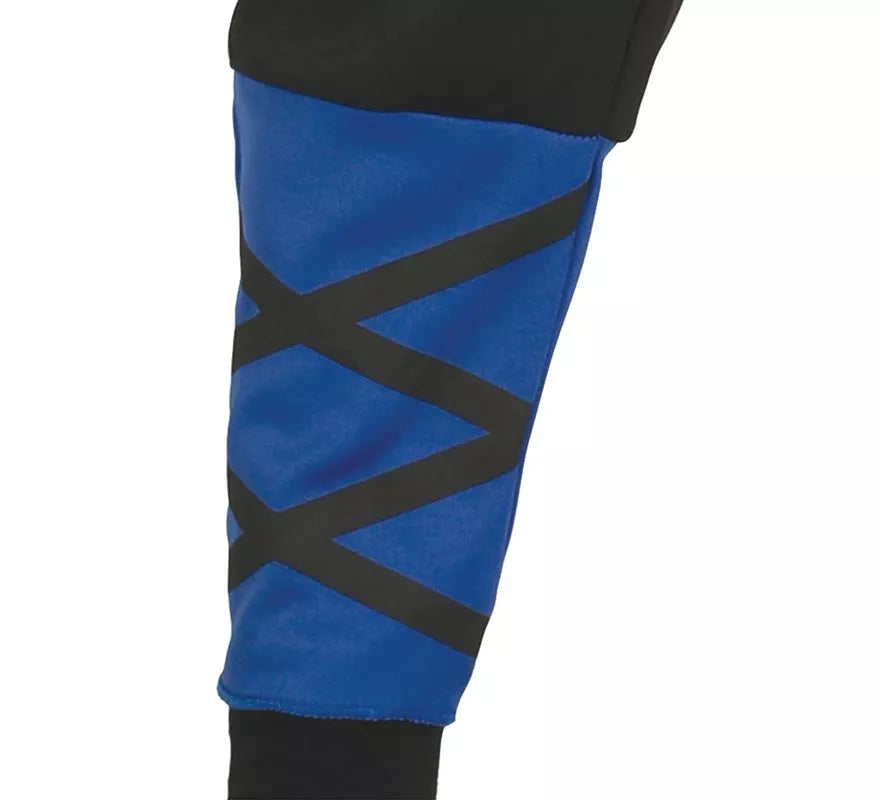Disfraz de Ninja azul y negro para niño