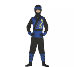 Blue and black Ninja costume for boys