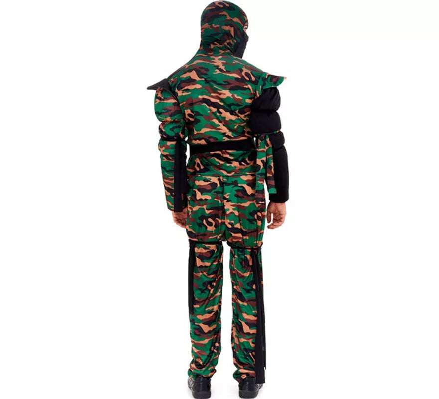 Disfraz de Ninja Comando Camuflaje para hombre