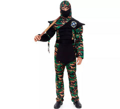 Camouflage Commando Ninja Costume for Men