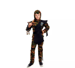 Ninja Commando Camouflage Costume for Boys