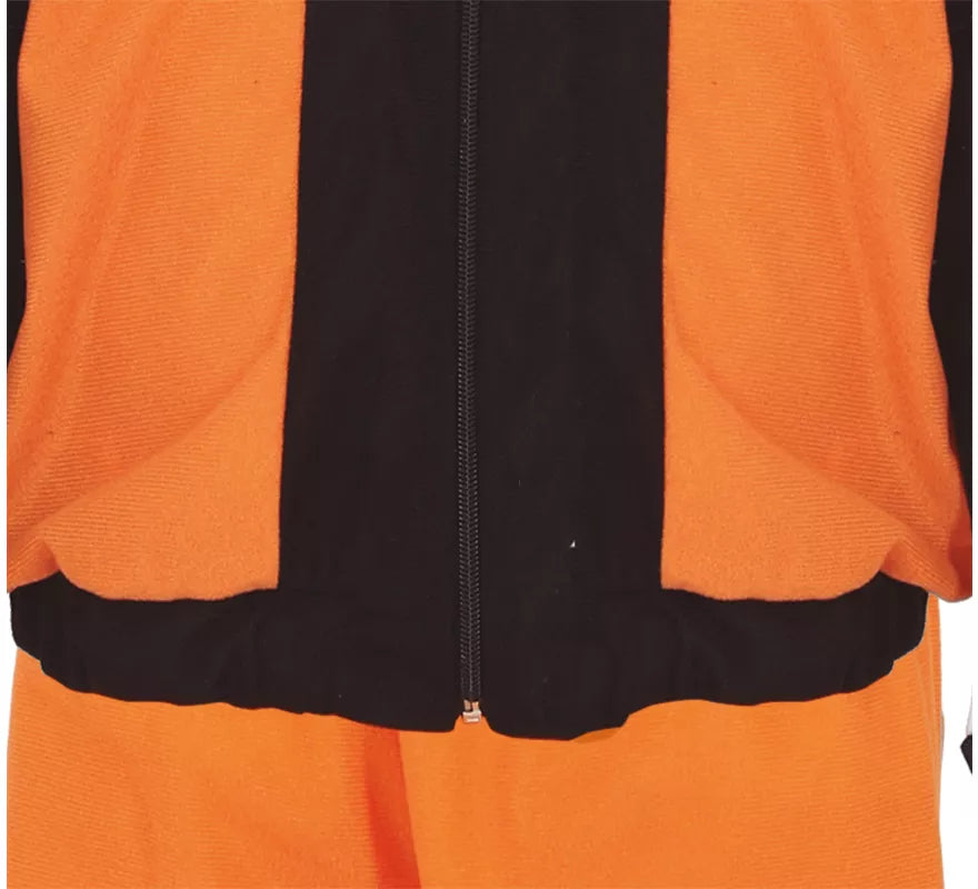 Disfraz de Ninja de Anime Naranja y Negro para adolescente