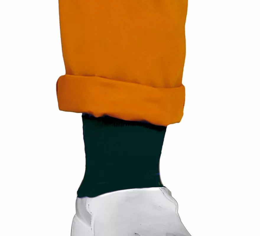 Disfraz de Ninja de Anime Naranja y Negro para niño