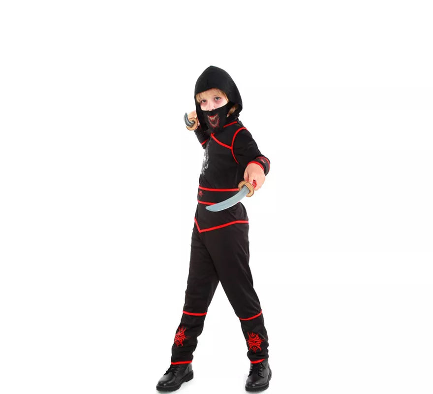 Disfraz de Ninja Death negro para niño