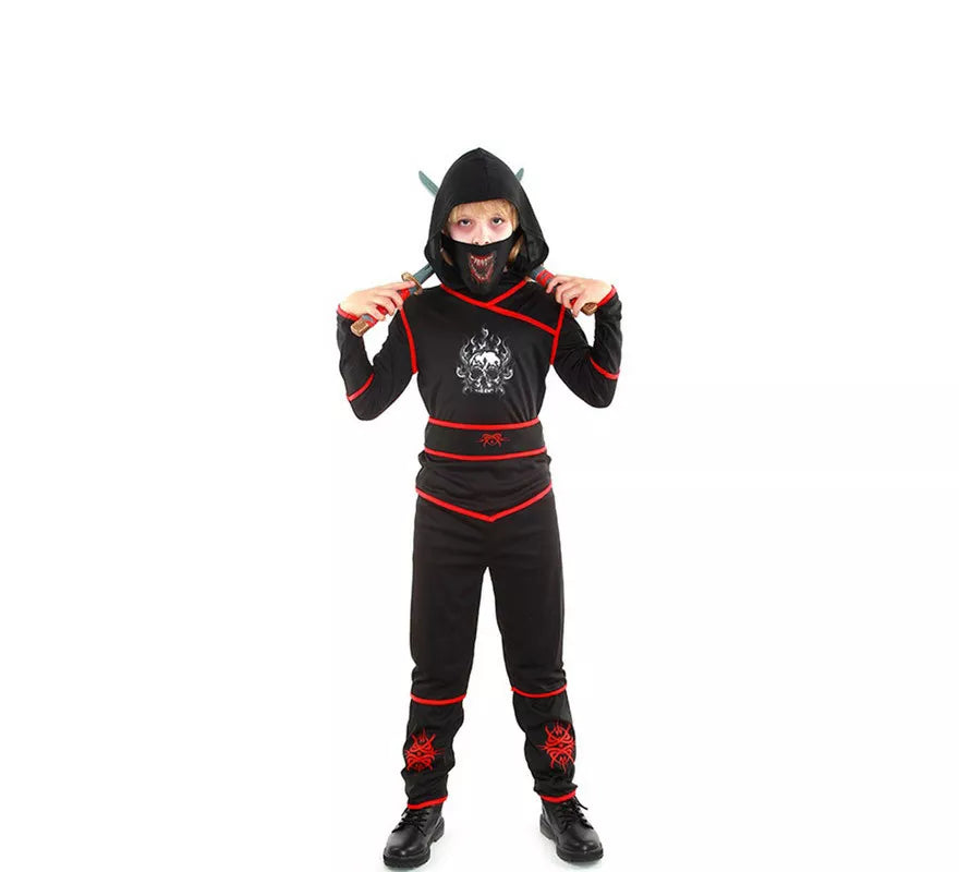 Disfraz de Ninja Death negro para niño