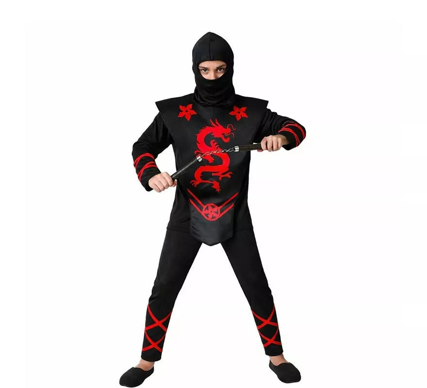 Disfraz de Ninja Dragón rojo para hombre