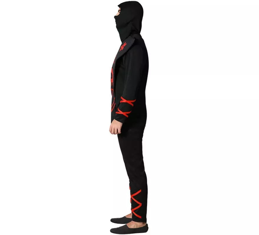 Disfraz de Ninja Dragón rojo para hombre