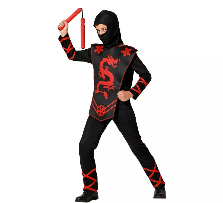 Translation missing: en.Disfraz de Ninja Dragón rojo para niño