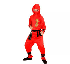 Red Dragon Ninja Costume for Boys