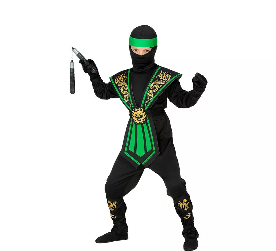 Disfraz de Ninja Kombat Verde para niño