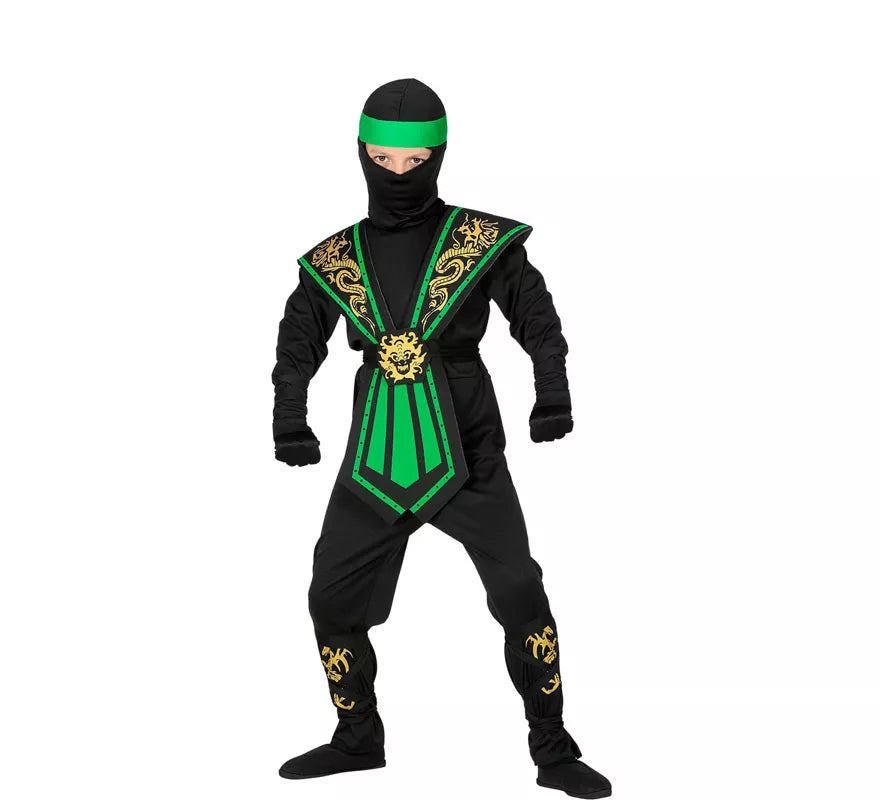 Translation missing: en.Disfraz de Ninja Kombat Verde para niño