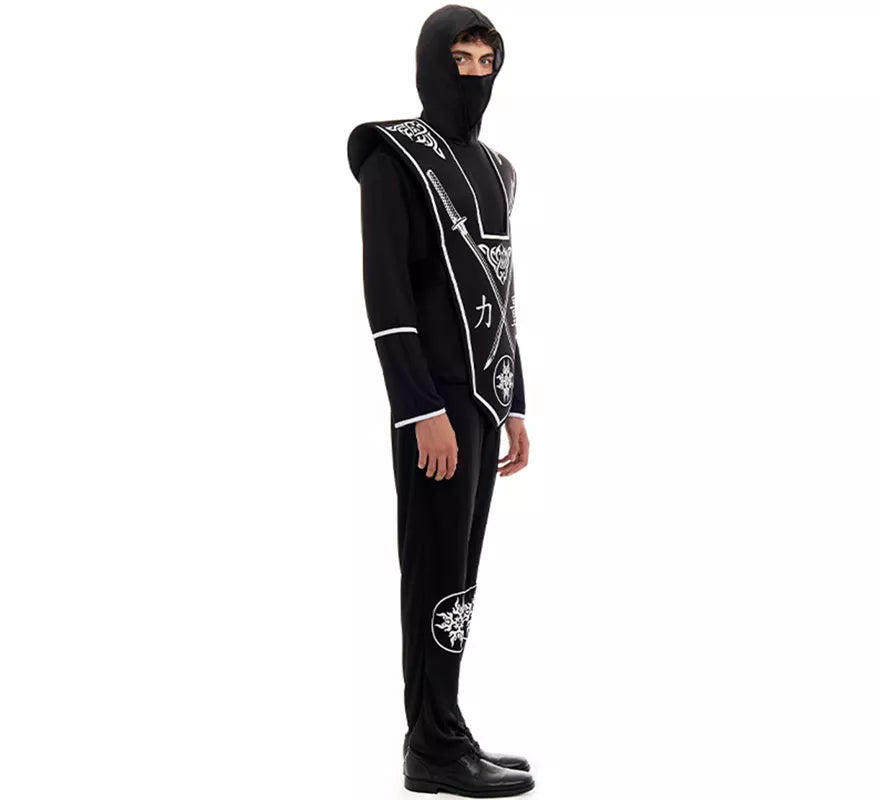 Disfraz de Ninja negro para hombre