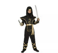 Disfraz de Ninja Negro y Dorado para niño