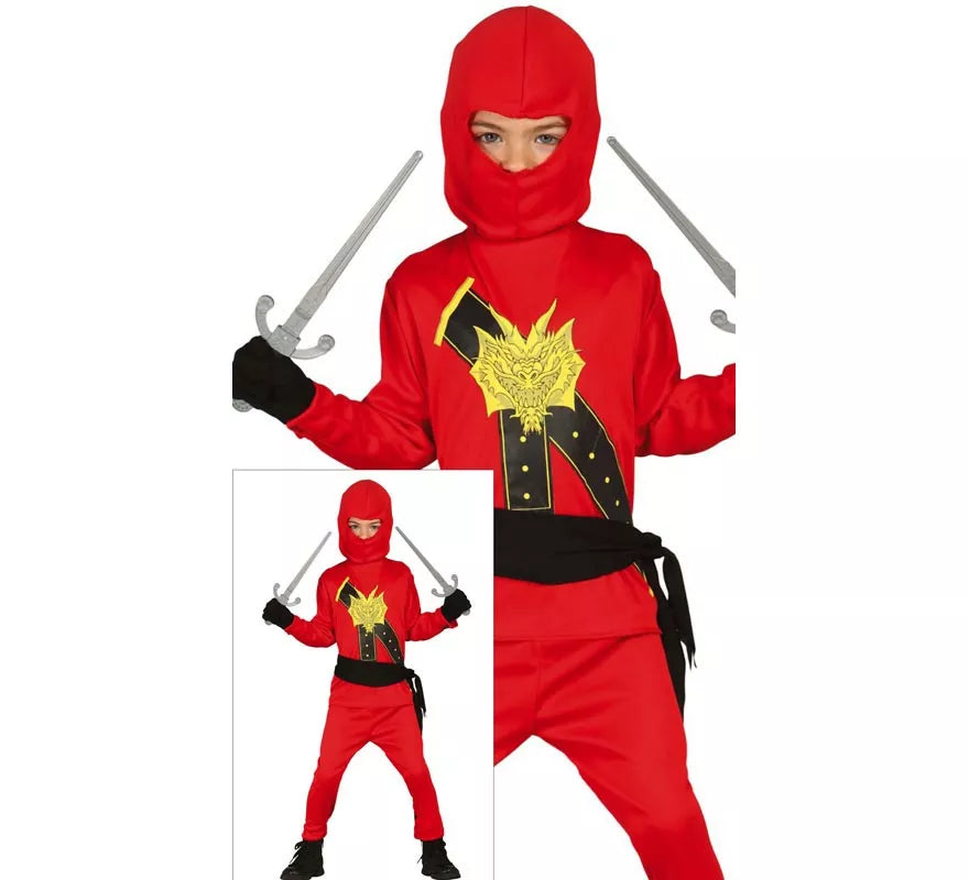 Disfraz de Ninja rojo para niño