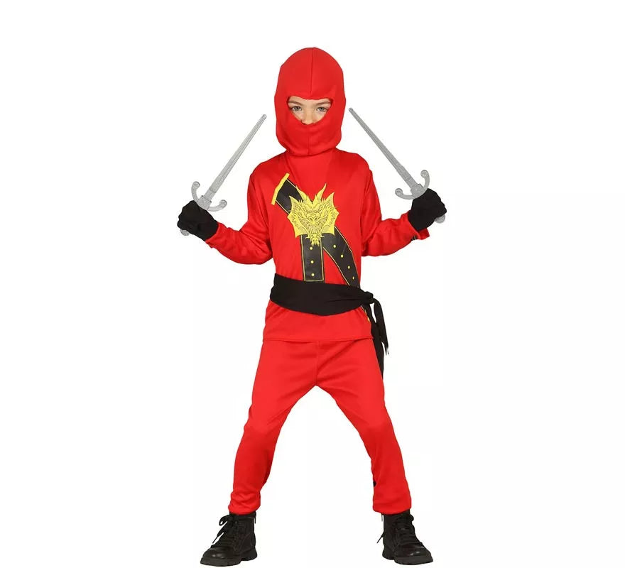 Disfraz de Ninja rojo para niño