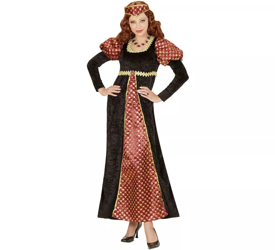 Translation missing: en.Disfraz de Noble Medieval Castellana para mujer