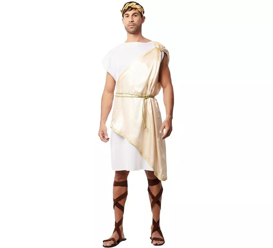 Disfraz de Noble Romano beige deluxe para hombre