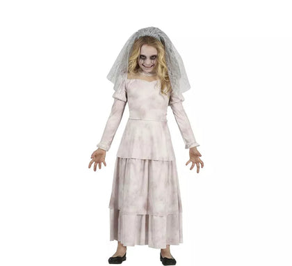 Disfraz de Novia Fantasma Triste para niña