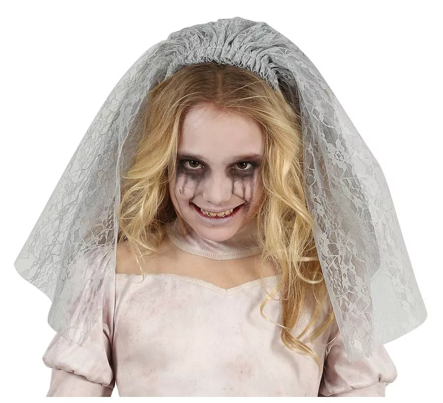 Disfraz de Novia Fantasma Triste para niña