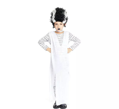Disfraz de Novia Monster vestido blanco para niña y adolescente