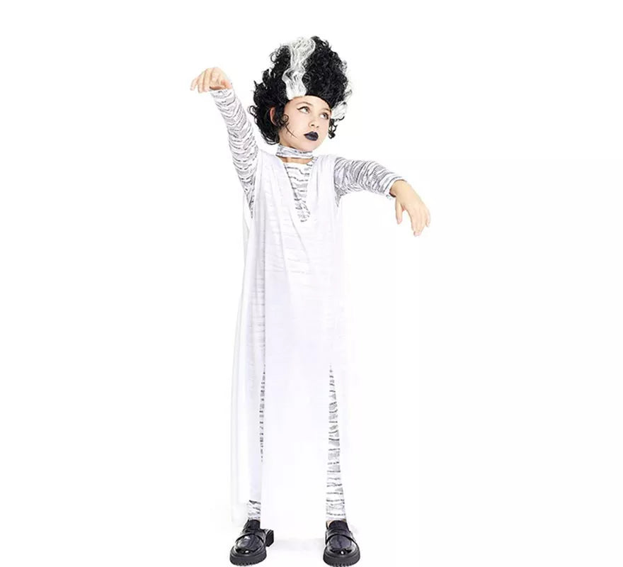 Disfraz de Novia Monster vestido blanco para niña y adolescente