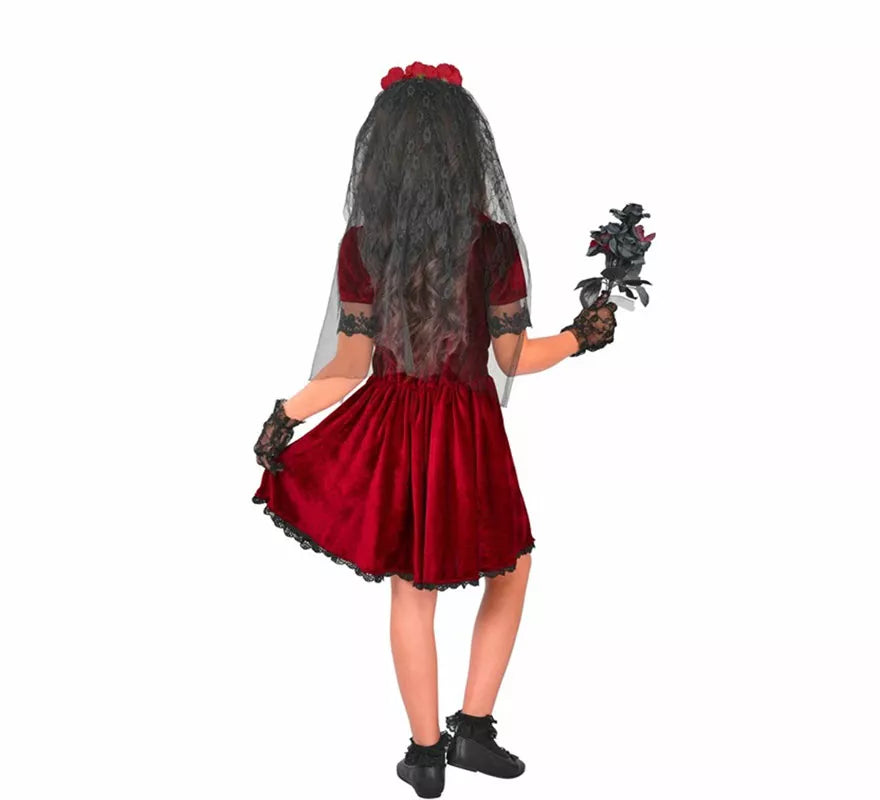 Translation missing: en.Disfraz de Novia Vampiresa Gótica para niña