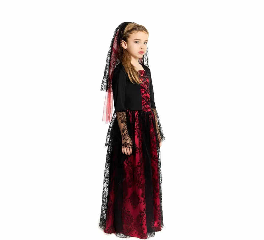 Translation missing: en.Disfraz de Novia Vampiresa Gótica para niña
