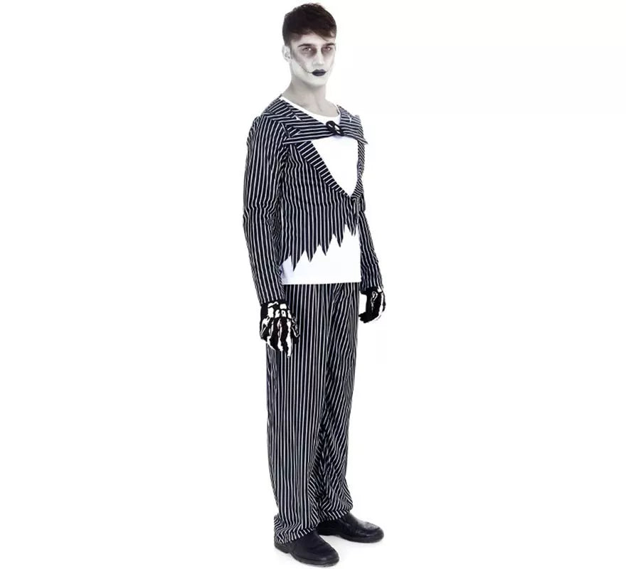 Translation missing: en.Disfraz de Novio Halloween a rayas para hombre