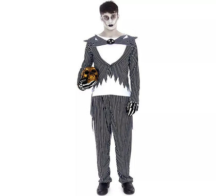 Disfraz de Novio Halloween a rayas para hombre