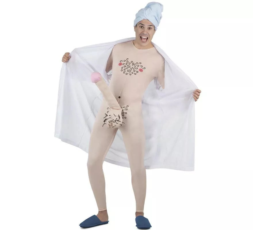 Translation missing: en.Disfraz de Nudista en bata para hombre