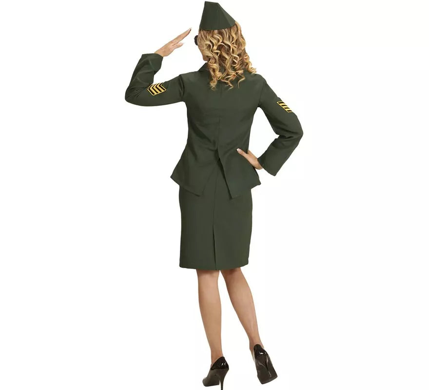 Translation missing: en.Disfraz de Oficial de la Armada verde para mujer