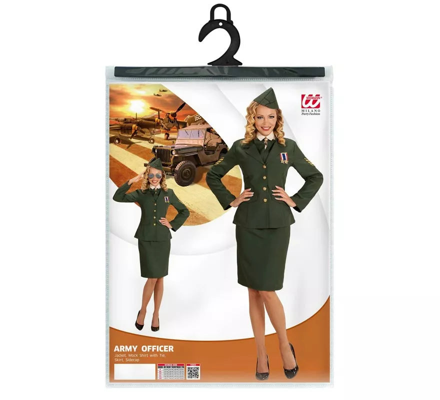 Translation missing: en.Disfraz de Oficial de la Armada verde para mujer