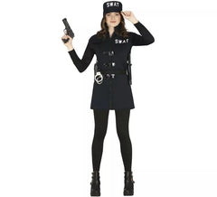 Swat Officer costume with skirt for teenagers